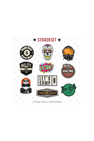 Bdls12 Küçük Boy 10lu Sticker Seti