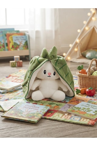 Peluş Meyveli Tavşan -55 Cm Yeşil