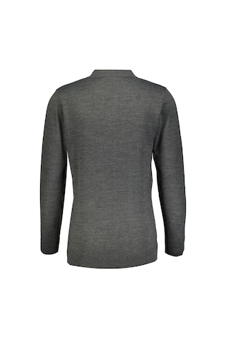 Finesuits Erkek Desenli Yünlü Kazak 2422201024.dsfpyr Koyu Gri