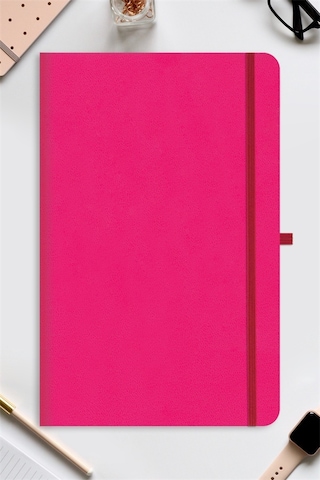 Tarihsiz Klasik Defter Rec Note 13x21 Çizgili Pembe