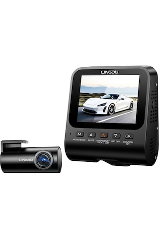 Lingdu V620 4k Araç Kamerası 4k + Fhd Çift Kamera Adas Wifi 6 Gps Hareket Ve Darbe Algılama
