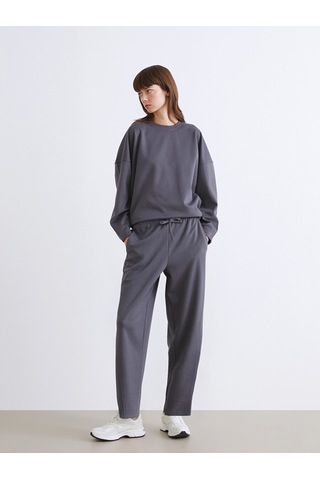 Lcw Vision Antrasit Bisiklet Yaka Kadın Sweatshirt