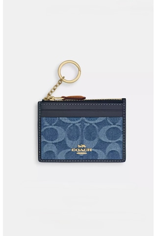 Coach Mini Id Skinny Case Kartlık-cüzdan Denim