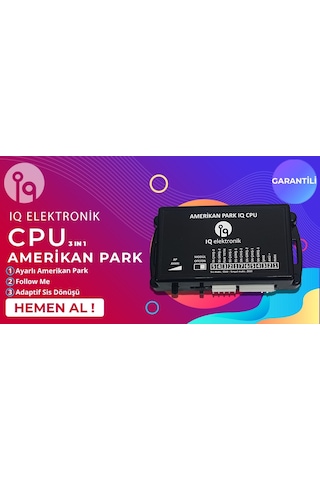 Cpu Ayarlı Amerikan Park Follow Me Adaptif Sis