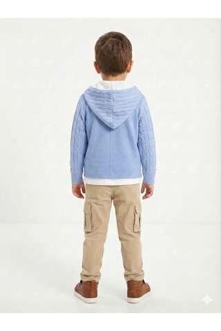 Xo Kids Erkek Çocuk 3lü Alt Üst Takım 2-5 Yaş 12205 Mavi