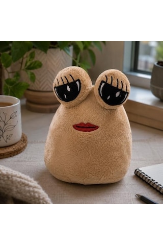 Oyuncak Ayıcık Poe Kahverengi Ayı Peluş Doldurulabilir Oyuncak Pou Uzaylı Pelüş Oyuncak Evcil Hayvanım Pou Kahve Genel