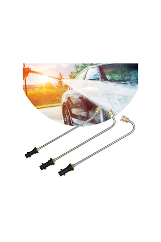 Singree Karcher Basınçlı Yıkayıcı Uzatma Çubuğu - 4000psı Paslanmaz Çelik 90 Derece Eğimli