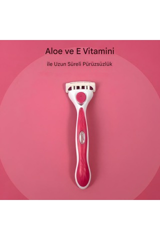 Wilkinson Sword Quattro Sistem Kadın Tıraş Bıçağı Vakumlu Tutma Aparatı İle Birlikte