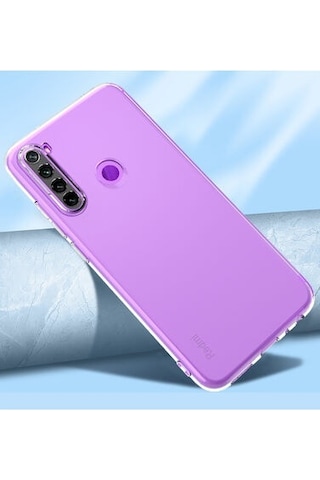 Xiaomi Redmi Note 8 İle Uyumlu Kılıf Şeffaf Kamera Korumalı Esnek Silikon Telefon Kılıfı Kapak