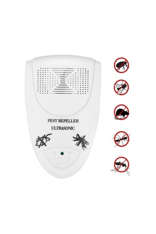 Lı-3110 Ultrasonik Elektronik Sıçan Kurtlayıcı Ev Akıllı Böcek Kovucu Beyaz , Boyut:ingiltere Fişi Beyaz
