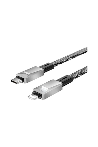 Wiwu Wi-c077 Cyberlink Serisi Type-c To Lightning Hızlı Şarj Özellikli Şarj Kablosu 27w 1m Gümüş Gümüş