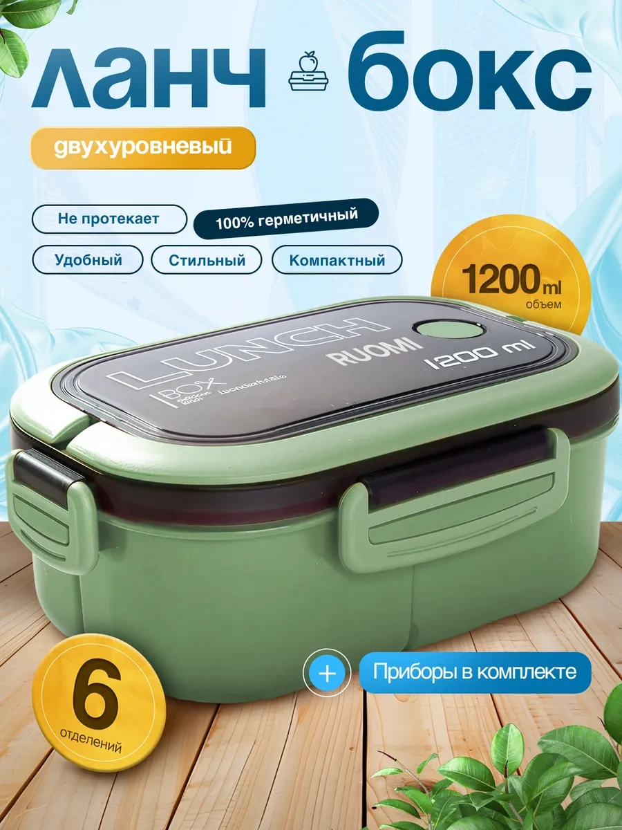 Ruomı Yemek Konteyneri İçin Öğle Yemeği Kutusu 473023754 MAvi