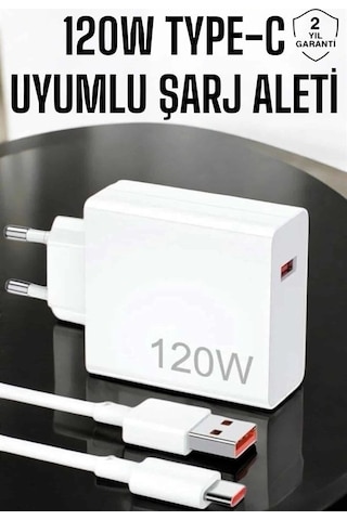 120w Şarj Aleti Typec Uyumlu Turbo Şarj Aleti Yeni Nesil