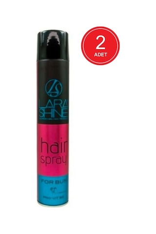 Lara Shine For Bun Topuz için Saç Spreyi 2 x 400 ML