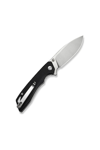Sencut Stratex Black G10 Handle Satin Finished 9cr18mov Blade Kamp Çakı Siyah