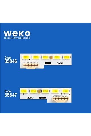 Wkset-5243 35846x1 35847x1 86 V16 Art3 2 Adet Led Bar 66led Tvnizi Açıp İçindeki Led Barla Birebir Aynısı Olduğunu Görmeden Almayınız. Sonrasında İade Almamaktayız. Beyaz