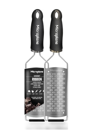 Microplane Gourmet Serisinden Sert Peynir, Elma, Havuç, Kabak Ve Çikolata İçin 2 Yollu Kesme Mutfak Rendesi Paslanma Çok Renkli