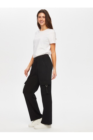 Dokulu Garni Kumaşlı Eşofman Alt 003 Us25esa00310 Siyah