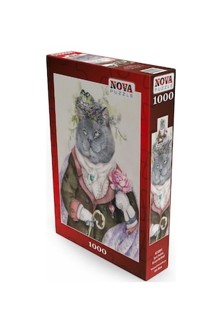 Nova Puzzle 1000 Parça Şair Ruhlu Sosyetik Kedi - Tatiana Plovets
