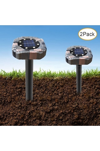 Novahub Güneş Enerjili Ultrasonik Fare Kovucu Ve Led Bahçe Aydınlatma Seti - 2'li Paket
