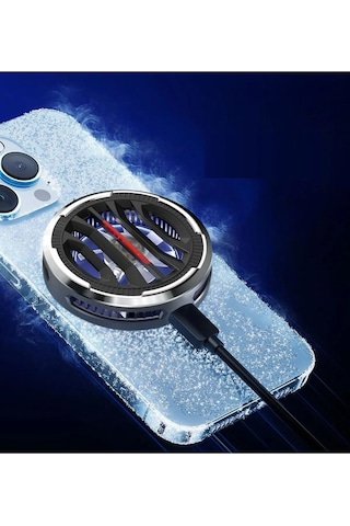 Mıknatıslı Cep Telefon Sessiz Soğutma Fanı Radyatör Soğutucu iOs Uyumlu  Android Pubg Gaming Soğutucu