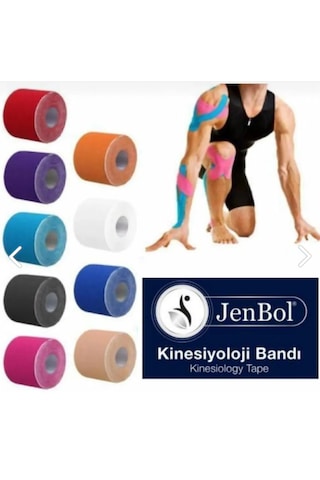 Jenbol Kinezyo Sporcu Bandı Sarı 5 CM x 5 M