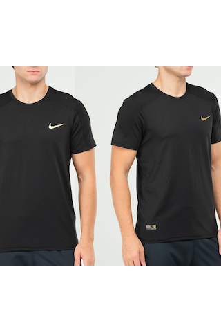 Nike Ef-4574 Erkek Polyester T-shirt Siyah