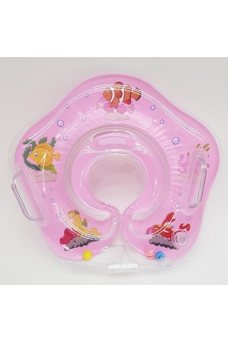 Bermuda Bebek Yüzme Havuz Boyun Simidi 37 Cm - Pembe Beyaz