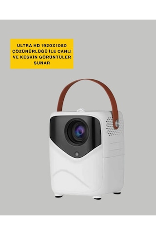 Ultra Hd Çözünürlüklü Taşınabilir Projektör 1920x1080 Piksel Görüntü Kalitesi Yeni Nesil 05584259