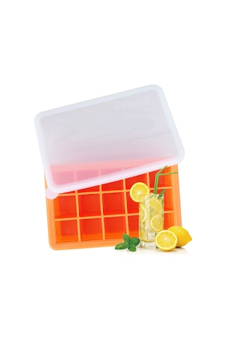 Kosona 15 Izgara Silikon Buzluk Kalıbı, Çıkarılabilir Kapaklı, Kolay Buz Çıkarımı, Yiyecek Dereceli, Ev Ve Restoran Kullanıma Uygun Çok Renkli