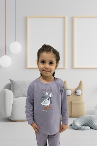 Mor Renk Çocuk/bebek Alt Üst Eşofman Takımı Mor