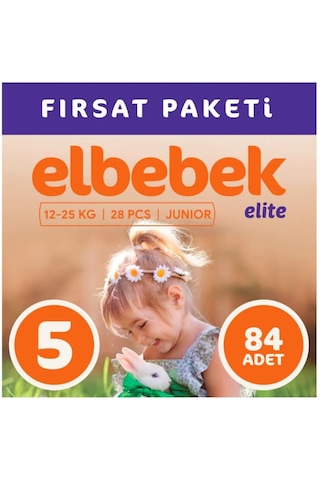 Elbebek Elite Bebek Bezi 5 Numara Junior Fırsat Paketi 84 Adet 3'lü