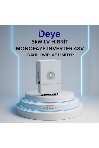Deye 5kw Hibrit Monofaze İnverter Lv