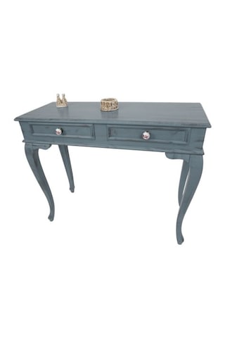 120 Cm Çekmeceli Gri Eskitme Dresuar & Makyaj Masası Gri