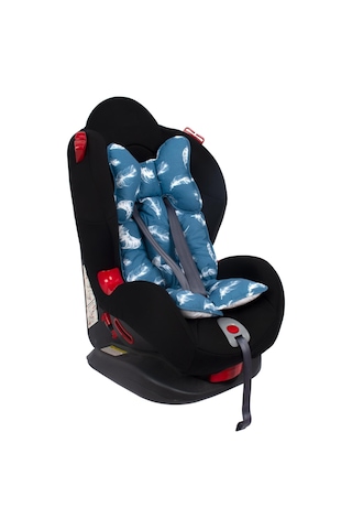 Sevi Bebe Puset Ve Oto Koltuğu Minderi Tüy Desen Mavi