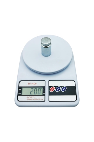 Promosyonca Dijital Mutfak Terazisi, 10kg Kapasite, Lcd Ekran, 13