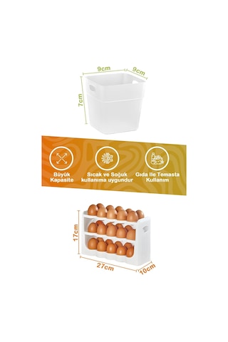 Mithra Life 6 Parça Buzdolabı İçi Düzenleyici Ve 30 Bölmeli Yumurtalık Mıt1105 Sku: Smg8690010540416