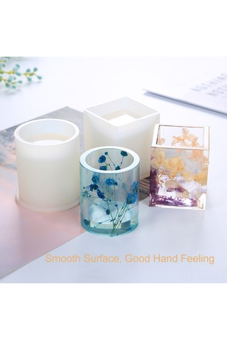 Hangfox Silikon Kalem Kutusu Kalıbı - Kâğıt Çiçekli Dıy Dekoratif Organizatör - Kare Şekilli Silikon模 - Ev Dekorasyonu Ve Sanat El Eserleri İçin Diğer