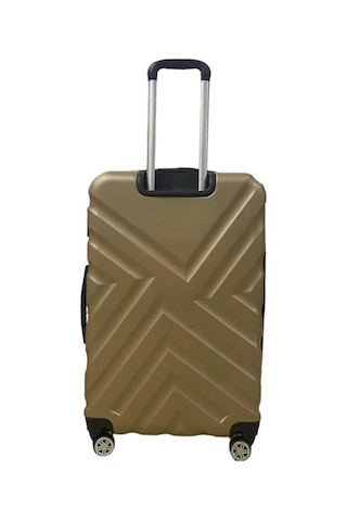 %100 Abs Kullanışlı Darbeye Dayanıklı Bavul&valiz Gold Altın