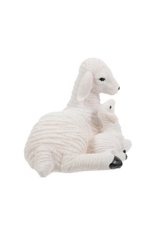 Ev Ve Bahçe İçin Sevimli Hayvan Reçine Heykel Minyatür Koyun Figü