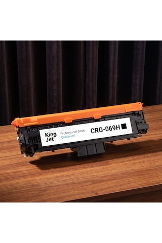 Kingjet Canon Uyumlu Crg-069h Siyah Yüksek Kapasiteli Tekli Çipli Uyumlu Toner İ-sensys Lbp673cdw