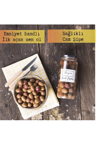 Olivyum Yeşil Zeytin Cam 500 ML