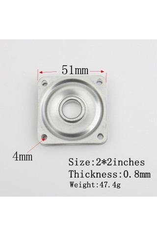 2/3/4 Tam Bilyalı Rulman Döner Plaka Metal Tembel Susan Pikap Tv Raf Masası 1 Pc 2inches