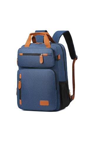 Vkemall Erkekler İçin Mavi Sırt Çantası - 15.6" Laptop Bölümü, Su Geçirmez, Dayanıklı, Ergonomik Tasarım, İş & Seyahat İçin Geniş Kapasite MAVİ