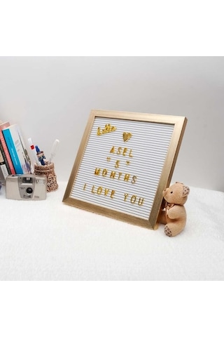 Gold Yazı Panosu Mesaj Tahtası, 121 Harf Karakterli