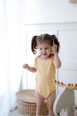 Lilabio %100 Pamuk 3'lü Kısa Kollu Bebek Body Renkli Çok Renkli