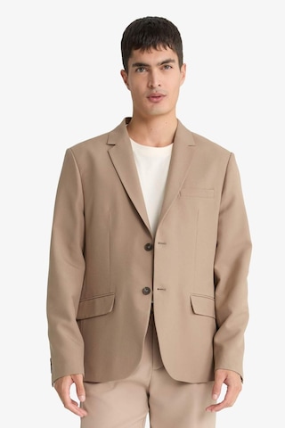 Defacto Slim Fit Dar Kesim Twill Düğmeli Blazer Ceket F7232ax25aubg404 Bej