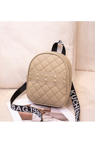 Tuomeng Kadın Yeni Elmas Moda Günlük Crossbody Omuz Çantası Kayısı Kayısı Bej
