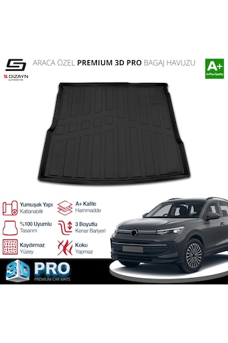 S-dizayn Vw Tiguan 3d Pro Bagaj Havuzu 2024 Üzeri A+ Kalite