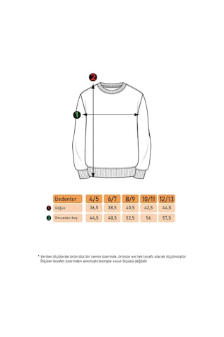 Toontoy Kız Çocuk Komple Balık Kuyruğu Baskılı Sweatshirt Siyah